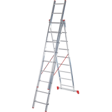 Лестница алюминиевая трёхсекционная NV 223, Ступени 3×10 2230310