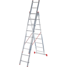 Лестница алюминиевая трёхсекционная NV 223, Ступени 3×8 2230308
